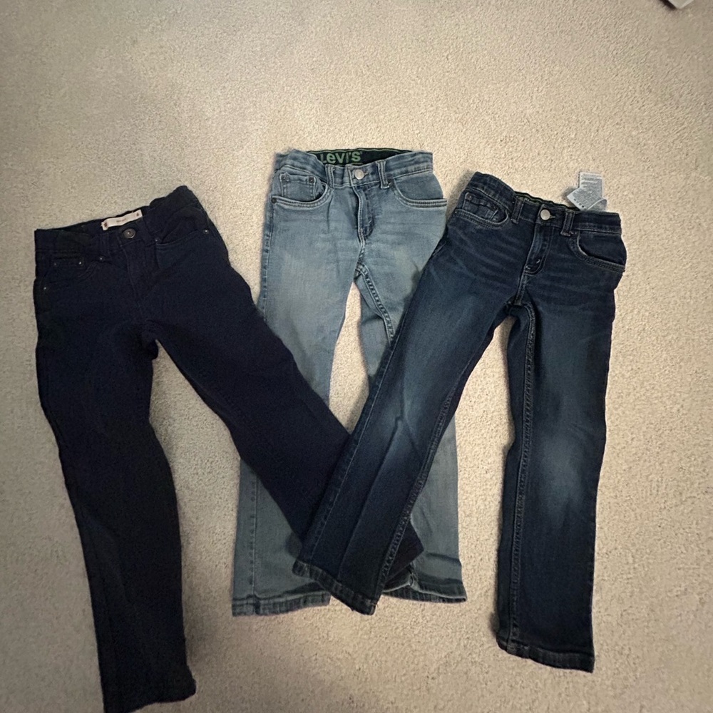 Boys Levi Jeans and Navy Pants